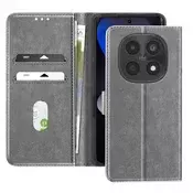AVIZAR Denarnica etui Xiaomi Redmi Note 15 4G/5G Serija Chesterfield Funkcija stojala, Siva, (5000189683)