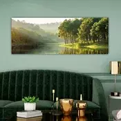 Wallity Dekorativna slika na platnu, 30x80cm, Šarena