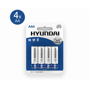 BATERIJSKI VLOŽEK Hyundai super alkaline AA (4/1)