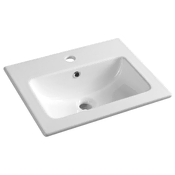 SAPHO Elegantno keramično umivalo PRACTICO 50x40 cm - Bela prefinjenost za majhne prostore