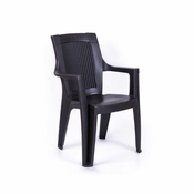 Stolica Ema ratan - Antracit 108992