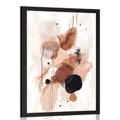 Plakat abstraktne oblike No13 - 40x60 black