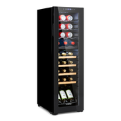 Klarstein Bovella 27 Duo+, dvopodročni hladilnik za vino, 74l, 27 st., steklena vrata (HEA-Bovella-27-duo-b)