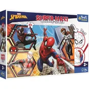 Trefl Dvostranska sestavljanka Spiderman gre v akcijo SUPER MAXI 24 kosov