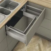 BLUM MERIVOBOX izvlek za korito SET E-reling, BLUMOTION S, 70kg,ND 500,s.bela