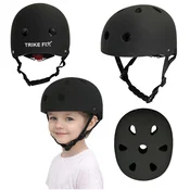 Trike Fix Otroška kolesarska čelada z LED lučko, nastavljiva, črna, S 48–54 cm IK-KX2814_4
