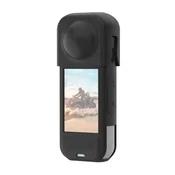 PULUZ silikonska ovitek z zaščito objektiva za Insta360 X5 (črna)