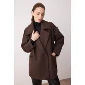 Trendyol Milla ženska jakna Twoaw26Kb00075, braon-braon