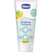 CHICCO Pasta za zube Jabuka-banana s fluorom 50ml, 6-24m