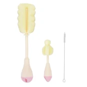 KikkaBoo Set cetki za cišcenje flašica i cucli 3 dela Pink (KKB40044)