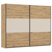 Rauch Möbel OMARA Z DRSNIMI VRATI, barve aluminija, barve šampanjca, hrast artisan