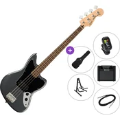 Fender Squier Affinity Series Jaguar Bass SET 2 Charcoal Frost Metallic Elektricna bas gitara
