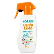 NEW Zaščita pred soncem za otroke Agrado Otroška SPF 50+ 250 ml