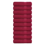 Vidaxl Kopalne brisače FROGN 10 kosov bordo 100x150 cm 360 g/m2