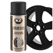 shumee Folija za pršenje tekoče gume K2 COLOR FLEX BLACK MAT 400 ML Visoka vzdržljivost