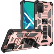 Overboard Ovitek za Samsung Galaxy A03s, oklepno stojalo, roza zlata barva