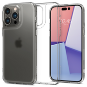 Ovitek iz kaljenega stekla Spigen Quartz Hybrid za iPhone 14 Pro Max - matte clear