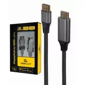HDMI kabl CC-DP-HDMI-4K-6 interface,4K at 60 Hz, Premium Series 1.8m sivi