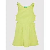 United Colors Of Benetton Poletna obleka 3HCGCV005 Rumena Regular Fit
