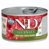 N&D Quinoa Mini Skin and Coat, Kinoa i Pacetina, 140 g