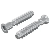Vidaxl Šefasta vijak 2 szt. srebrna M7 x 40 mm Jeklo