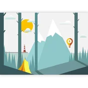 artgeist Fototapeta On The Camping, 400x280cm
