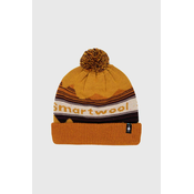 Kapa s dodatkom vune Smartwool boja: narancasta, od debelog pletiva
