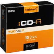 (Intenso) CD-R 700MB (80 min.) pak. 10 komada Slim Case - CD-R700MB/10Slim