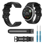 Pašček za Garmin Fenix 5s/6s/Pro 7s/7s Solar/Fenix 8 43 mm črne barve