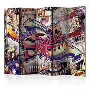 artgeist Paravan Cool Graffiti I, 5-Delni, Dvostranski