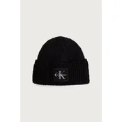 Calvin Klein  beanie kapa ženska z dodatkom volne