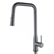 slomart Steel edge temno siva kuhinjska armatura Nexo