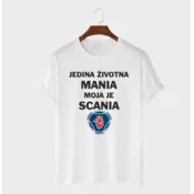 MAFIMI Muška majica Jedina Životna Mania, Bela