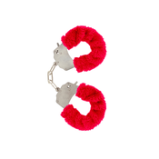 Furry Fun Cuffs Red -metalno-krznene lisice