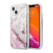 TELEMPIRE Maska za telefon Guess Hc Liquid Glitter Peony za iPhone 13 6.1 roze