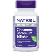 Cinnamon Chromium & Biotin, 60 tableta, Natrol