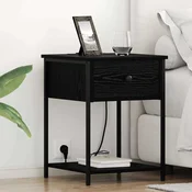 Nocni ormar Crni hrast 42 x 41 x 56 cm Konstruirano drvo