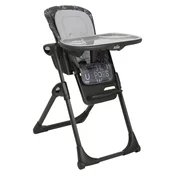 JOIE Hranilica za bebe Mimzy Recline, 2u1, ABC Charcoal, Crna