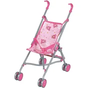 Alltoys Golf voziček za punčke, roza, z varnostnimi pasovi