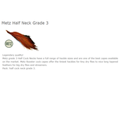 METZ COCK HALF NECK 3-1/2 BROWN ZR35227