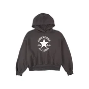 CONVERSE Sweater majica CHUCK PATCH antracit siva / bijela