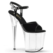 Pleaser Flamingo-809 Blk Pat/Clr 36