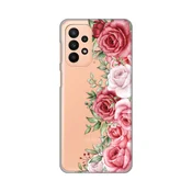 Silikonska maska za Samsung A235F Galaxy A23 4G/5G Wild Roses Print Skin providna