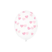 shumee Baloni PartyDeco 30 cm prozorni srčki 1 paket po 50 kosov