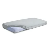 BabyMatex Frotirna rjuha z elastiko PREMIUM 70x140x10 siva