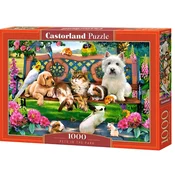 Castorland - Puzzle Howard Robinson: Hišni ljubljenčki v parku - 1 000 kosov