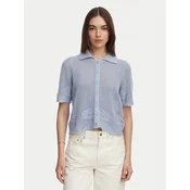 Vero Moda Pletena jopica Mystic 10342420 Modra Regular Fit