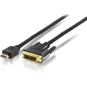 EQUIP HDMI/DVI DIGITAL M/M 10,0M GOLDEN PLUG EQUIP