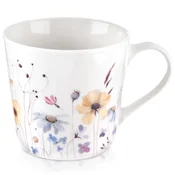 shumee Porcelanasta skodelica za pitje kave, čaja, zelišč, pijač, rož, 430 ml