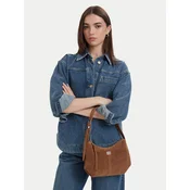 Tommy Jeans Ročna torba Tjw Slouchy Suede Shoulder Bag AW0AW18859 Rjava